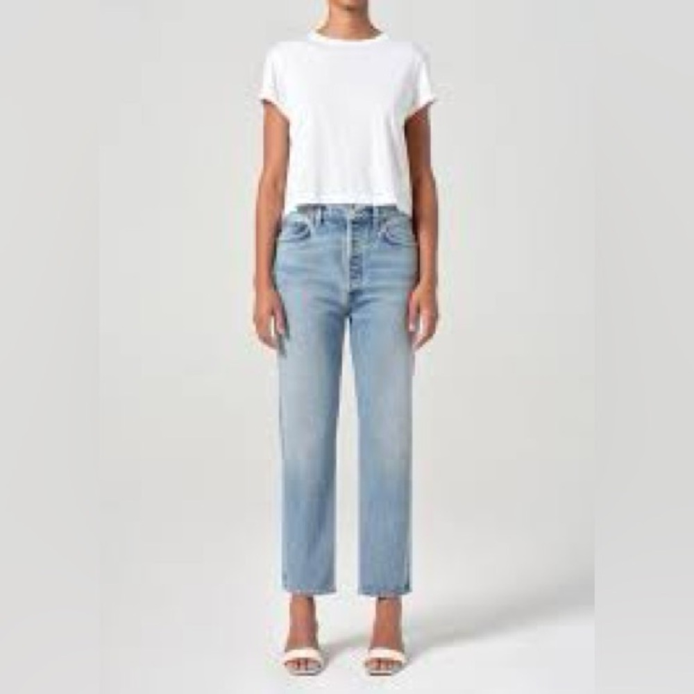 Agolde 90'S PINCH WAIST CROP JEAN Sz 24